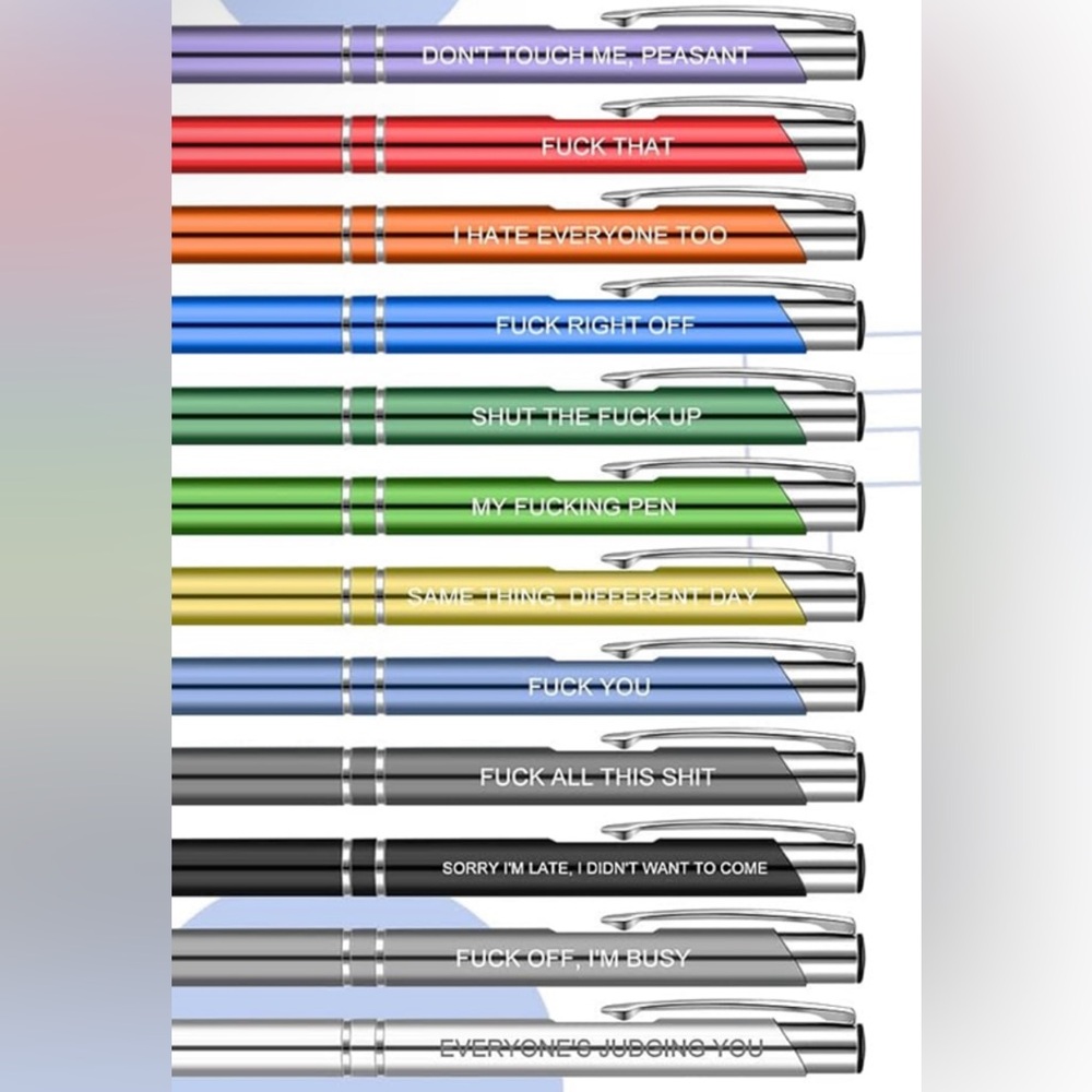 NEW 1 -Colorful Novelty Swear Pen